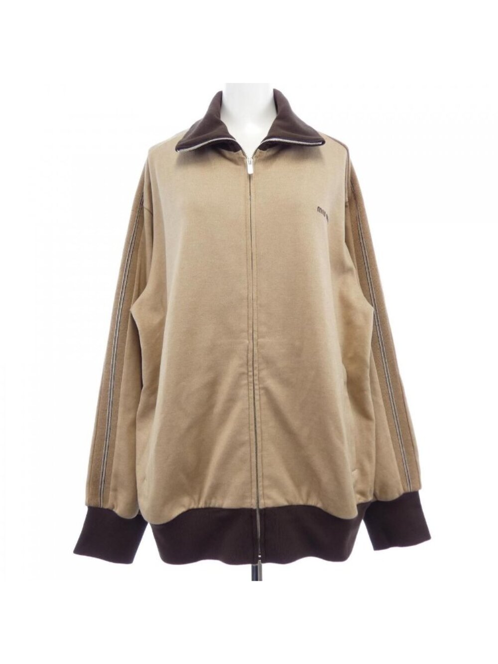 Miu Miu Jerjey Zipper Sweatshirt